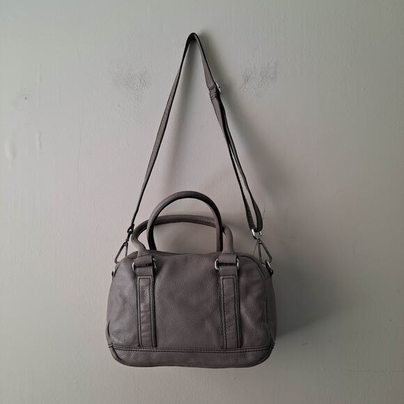 Calvin Klein Bag Women Taupe Leather Hobo Shoulder Strap Silver Hardware Taupe - Picture 6 of 16